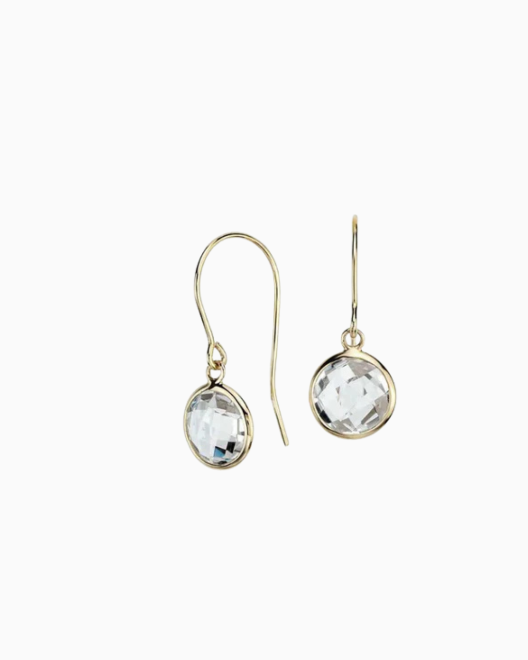 White Topaz Drop Earring