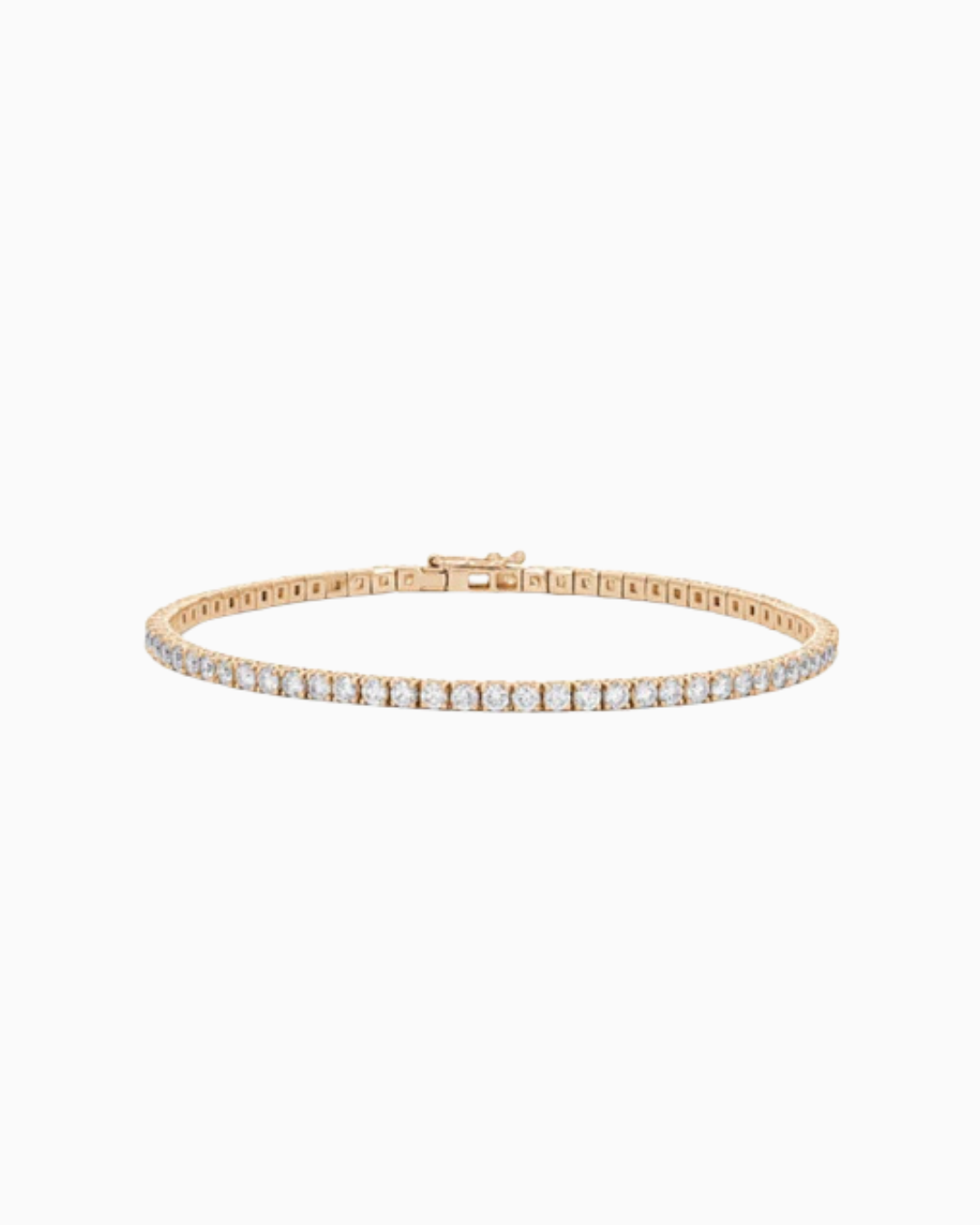 Single Line Round Diamond Bangle