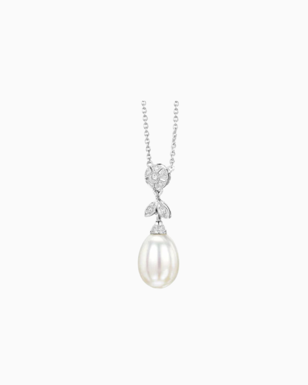 Pearl Drop Diamond Pendant