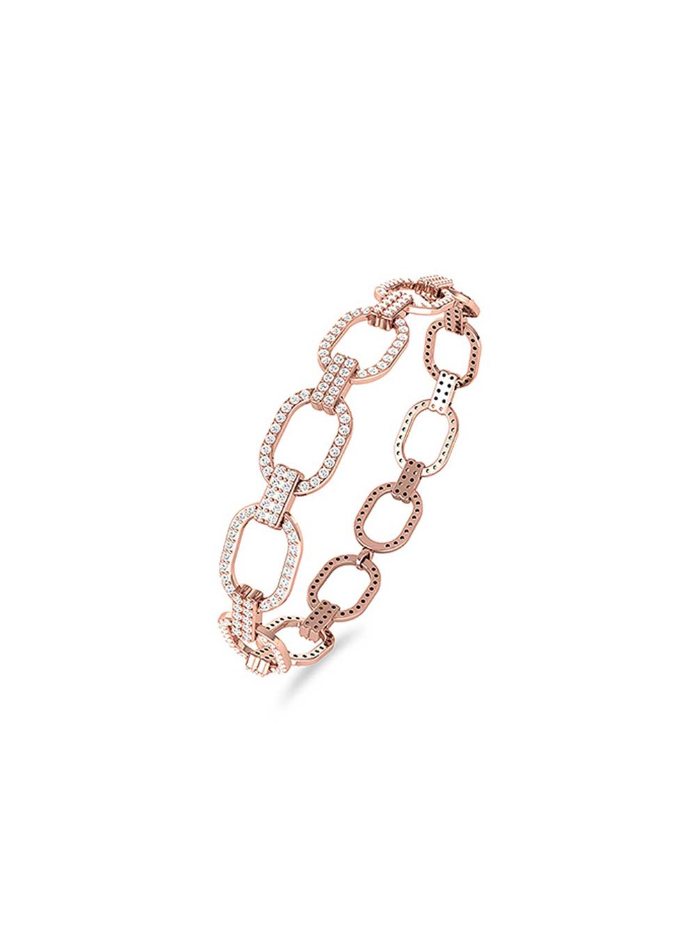 Diamond Link Bracelet in 18kt Gold (2.5cts)