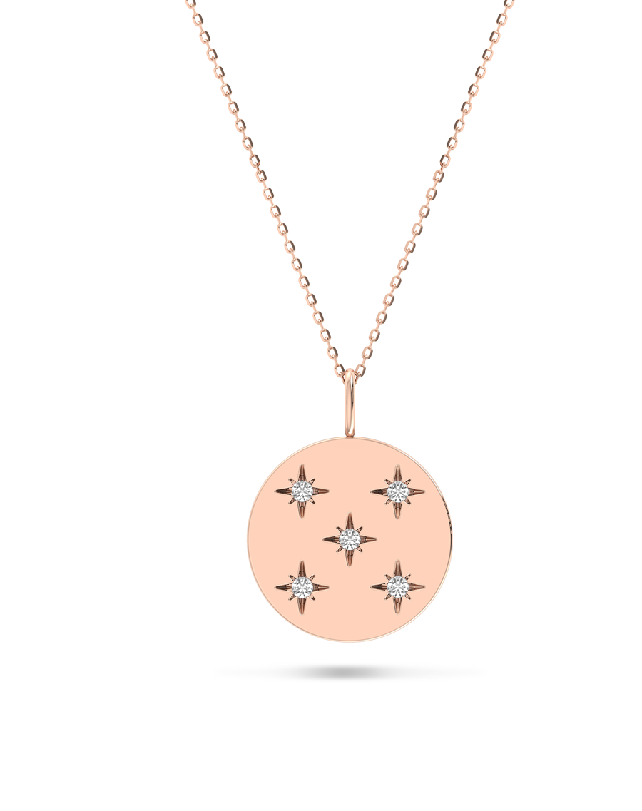 5 Star Diamond Pendant