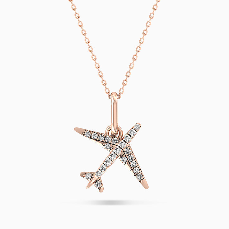 Plane Diamond Pendant