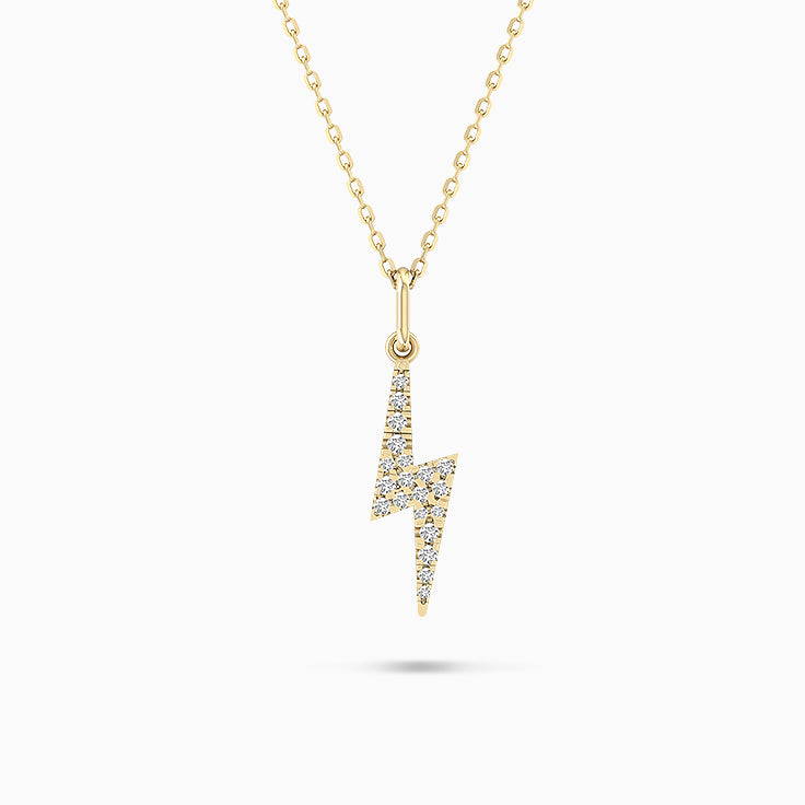 Lightening Flash Diamond Pendant