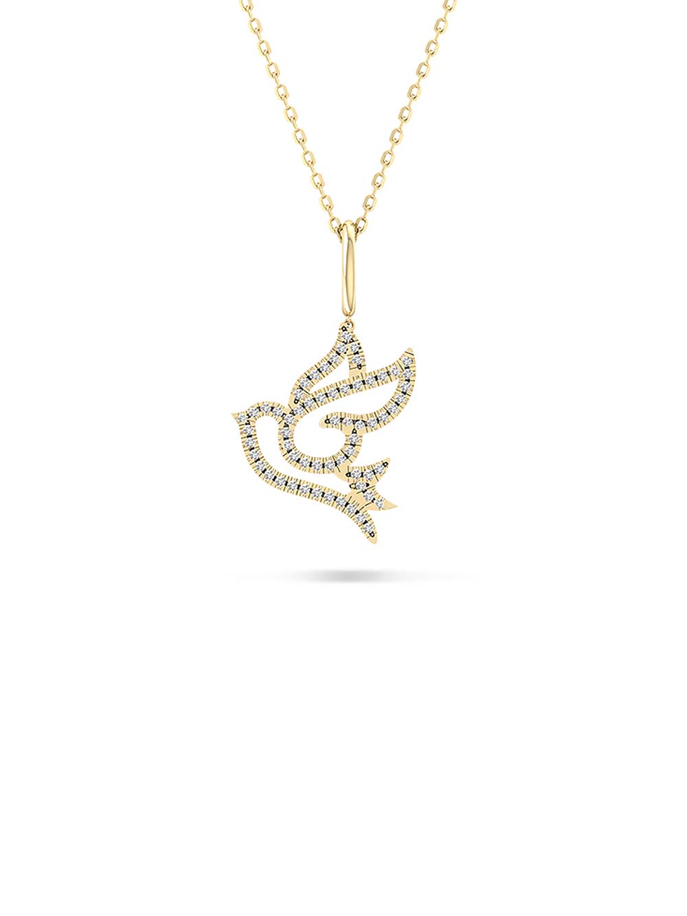 Bird Diamond Pendant in 14kt Gold (0.30cts)