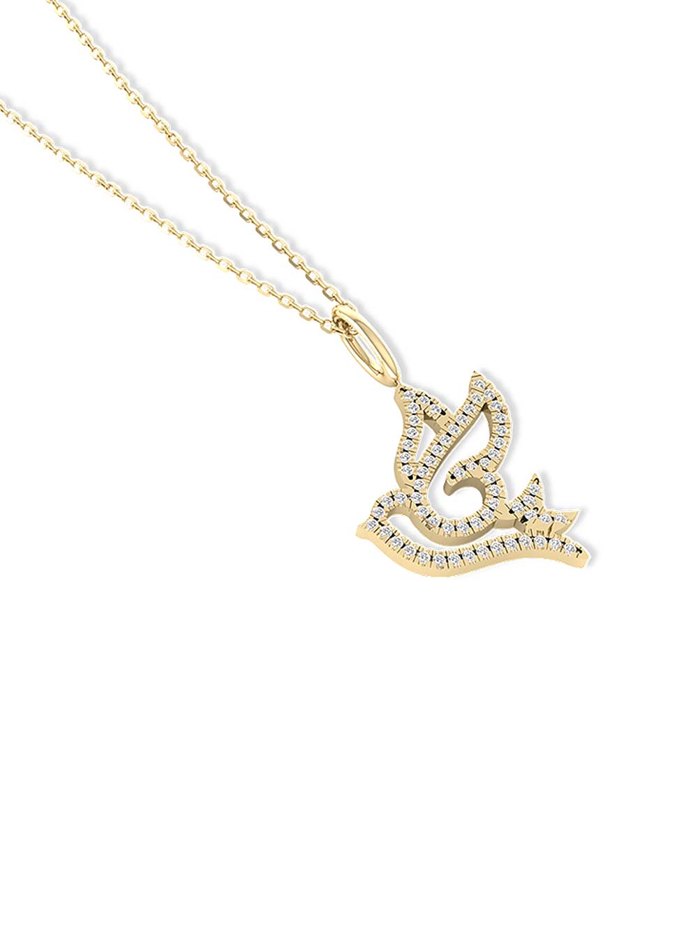 Bird Diamond Pendant in 14kt Gold (0.30cts)