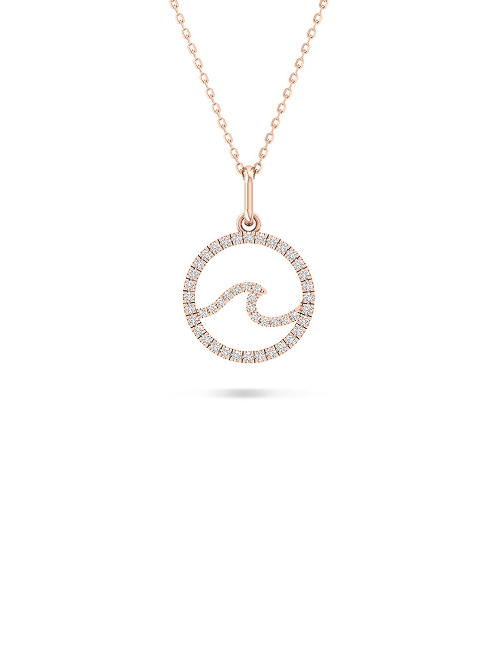 Wave Diamond Pendant