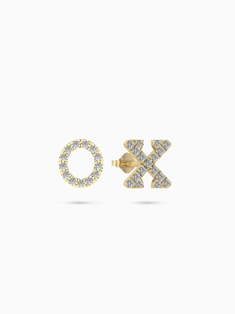 XO Diamond Earring in 14kt Gold (0.20cts)