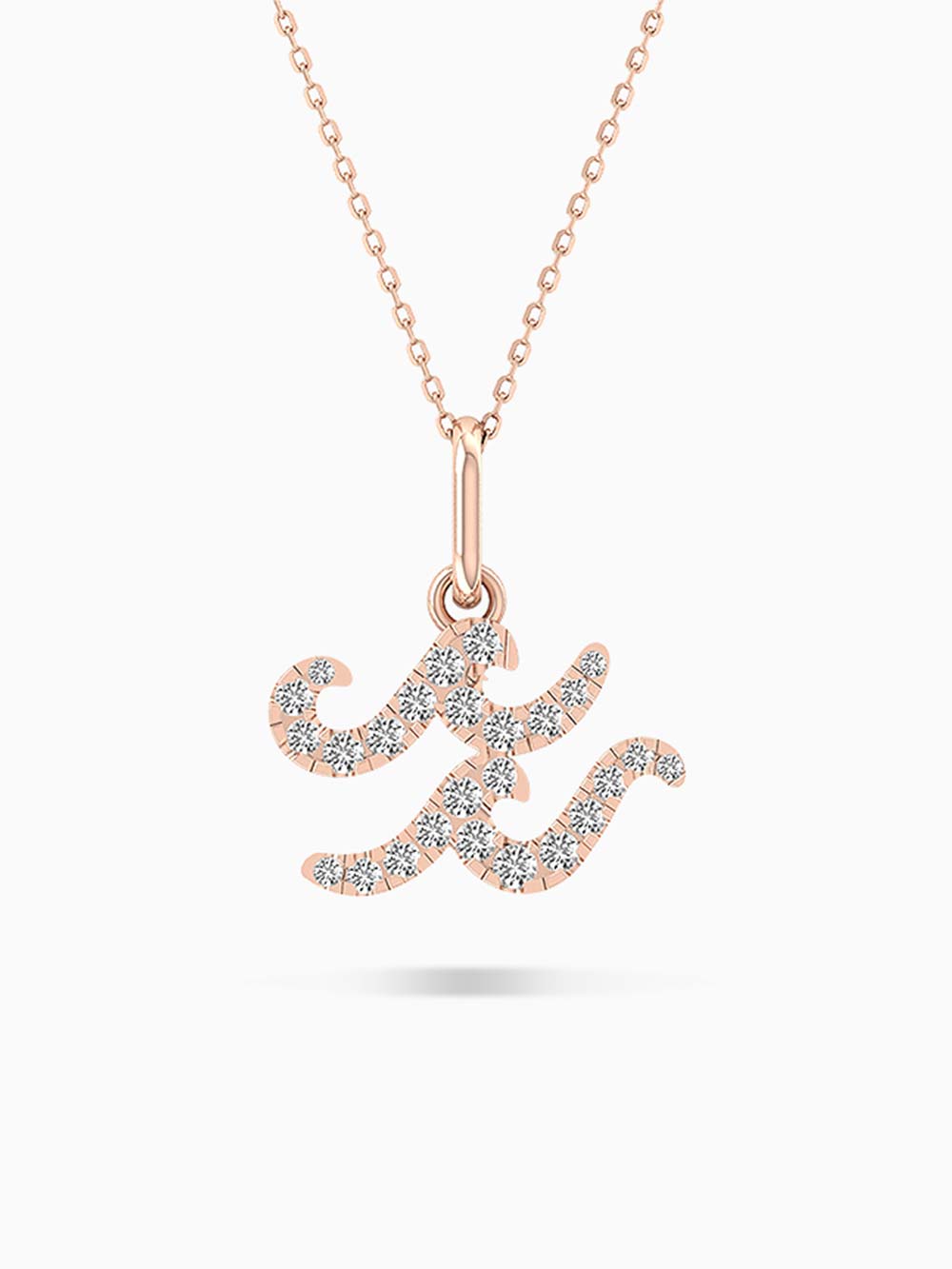 Aquarius Zodiac Gold Pendant