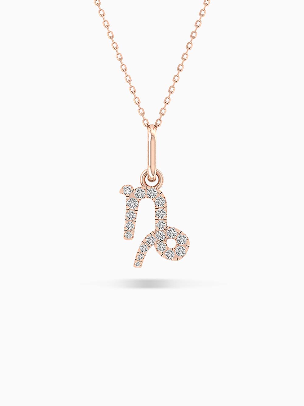 Capricon Zodiac Diamond Pendant