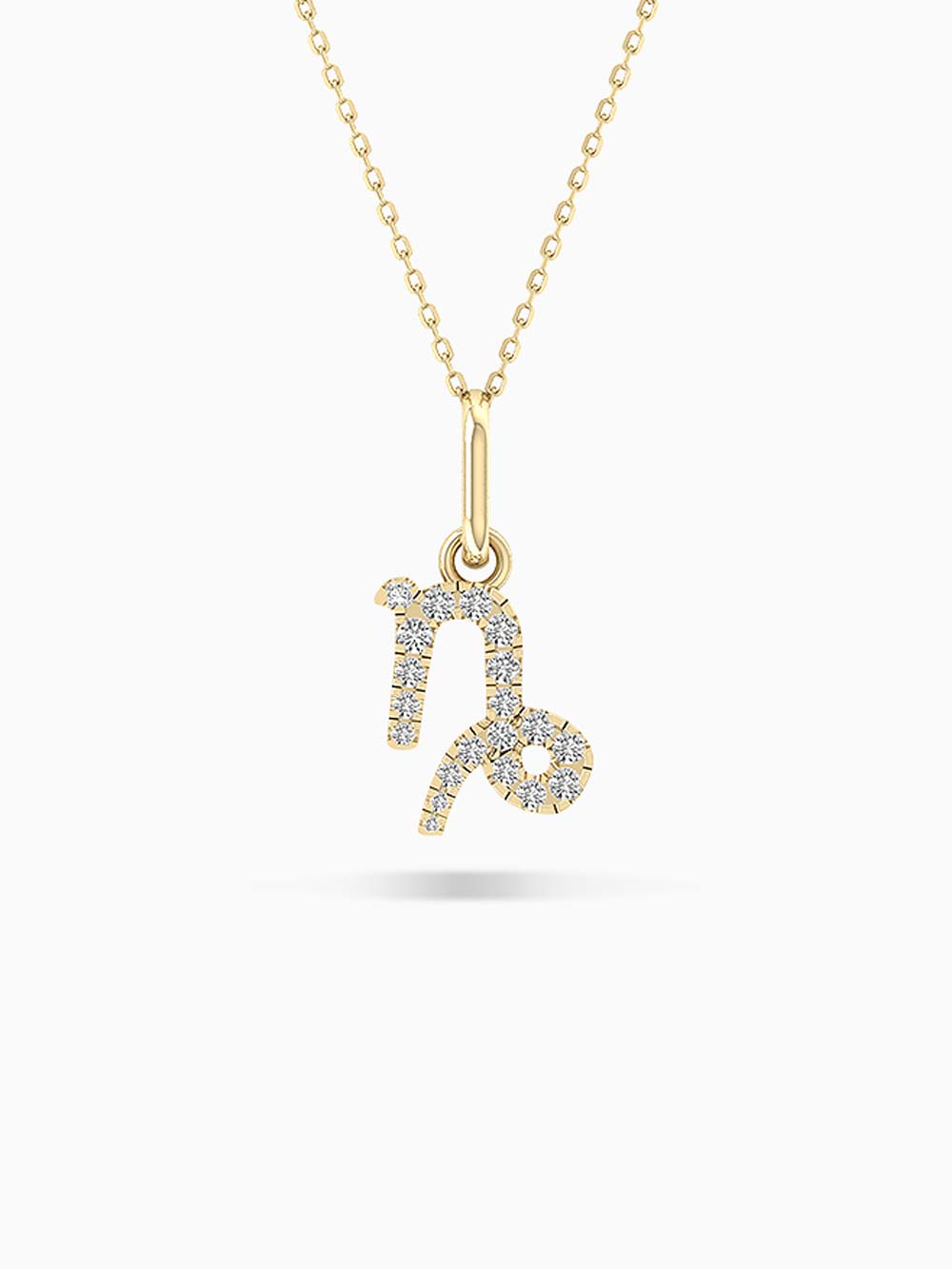 Capricon Zodiac Diamond Pendant