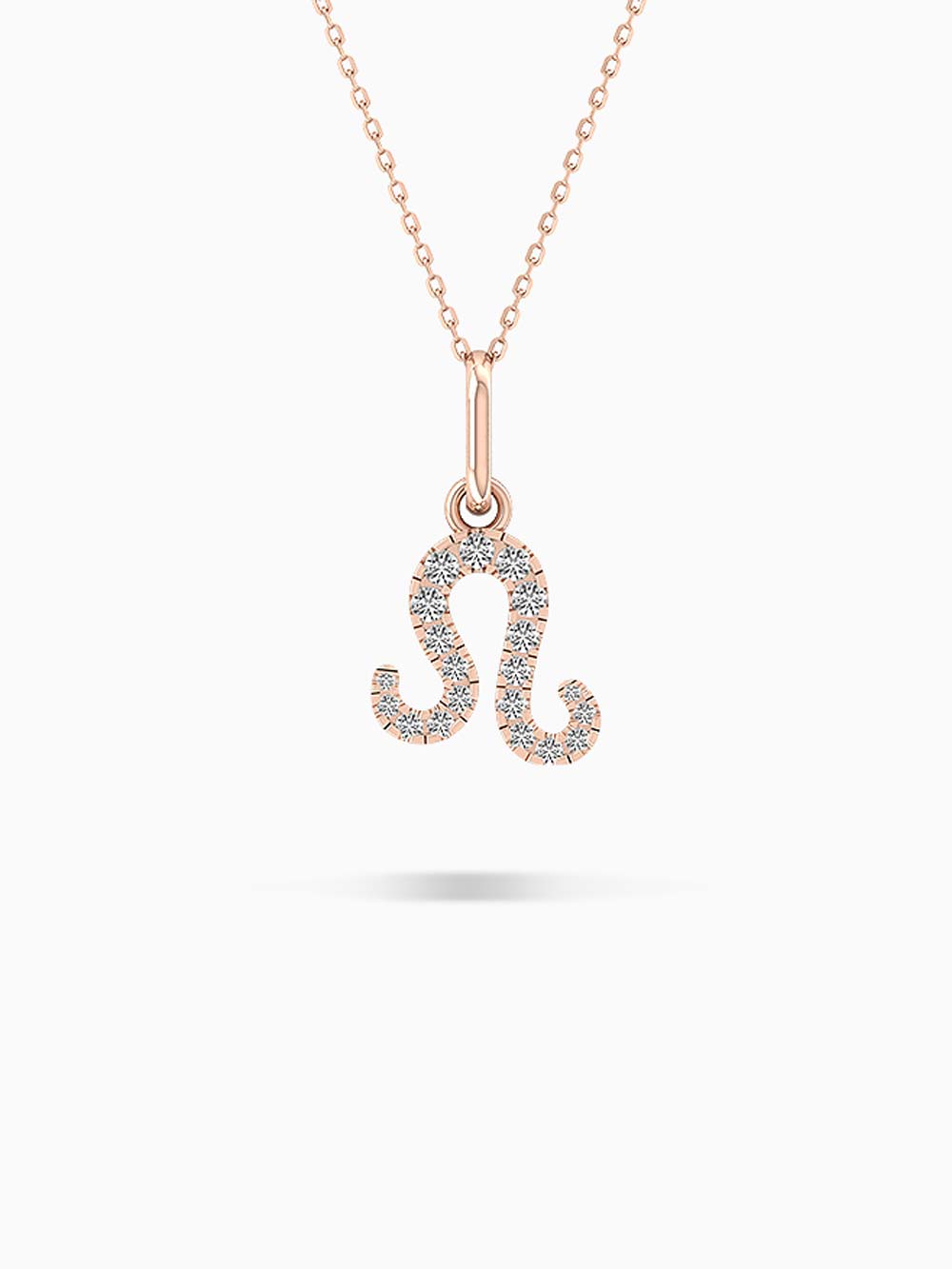 Leo Zodiac Diamond Pendant