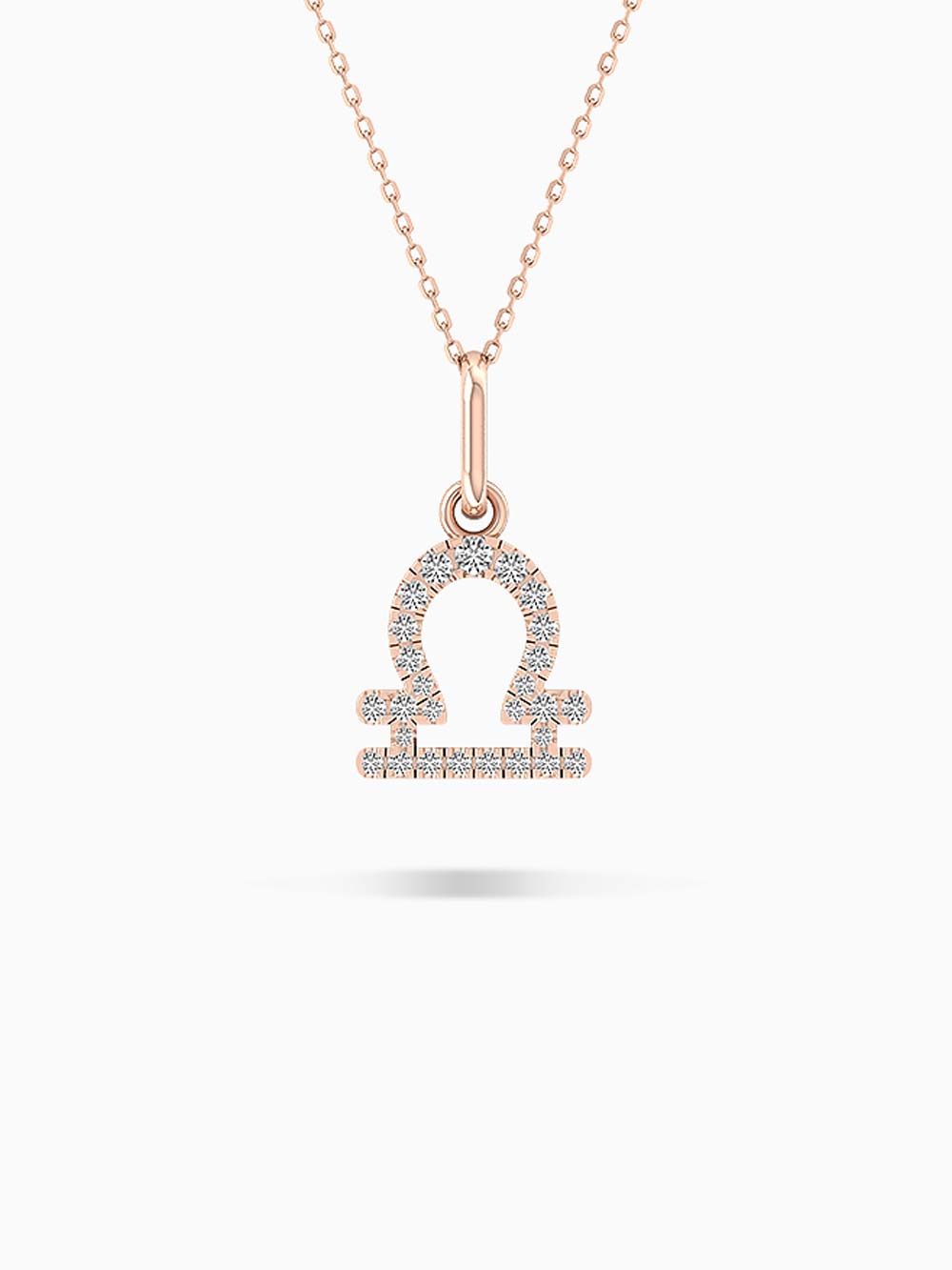 Libra Zodiac Diamond Pendant