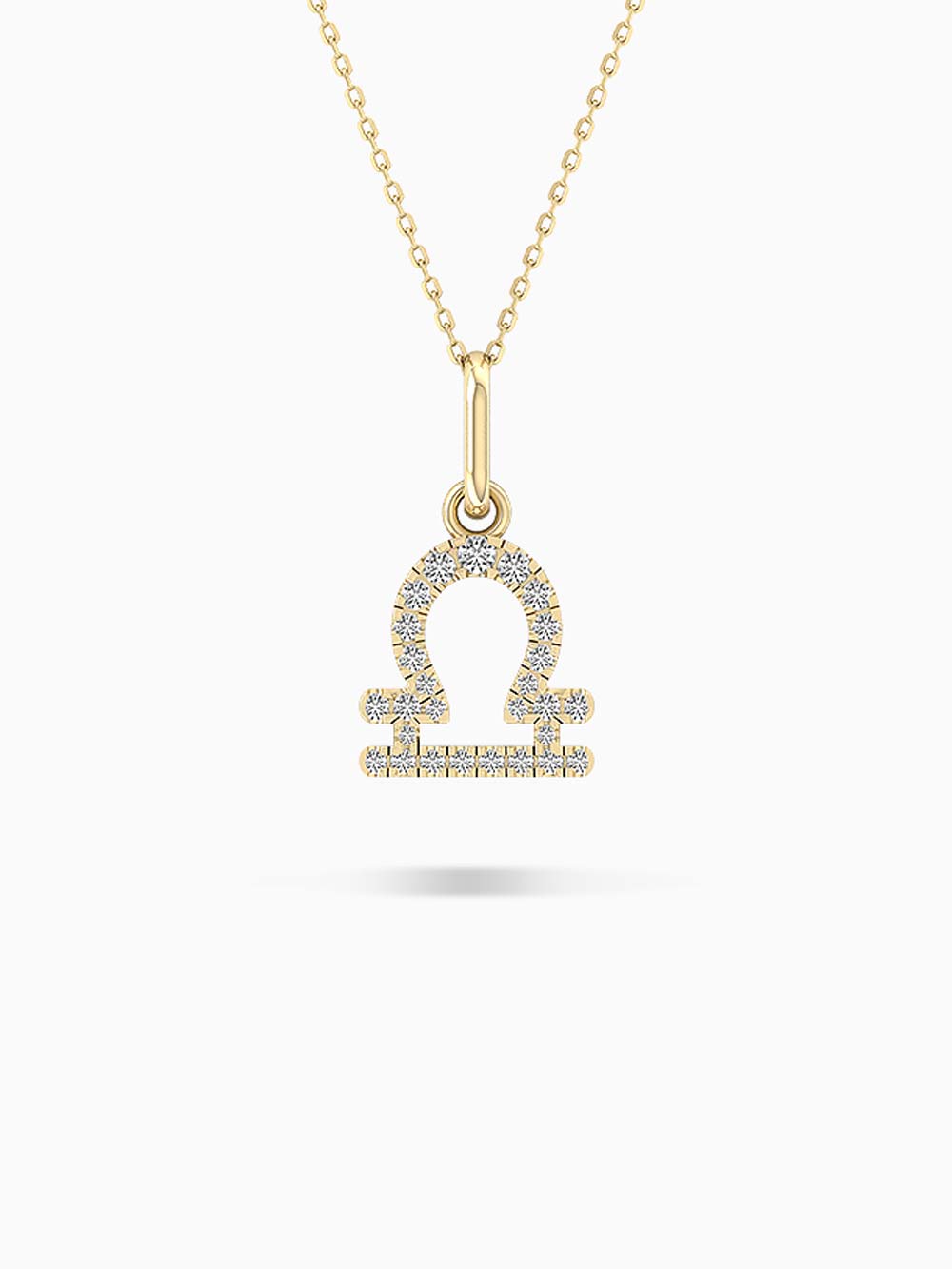 Libra Zodiac Diamond Pendant