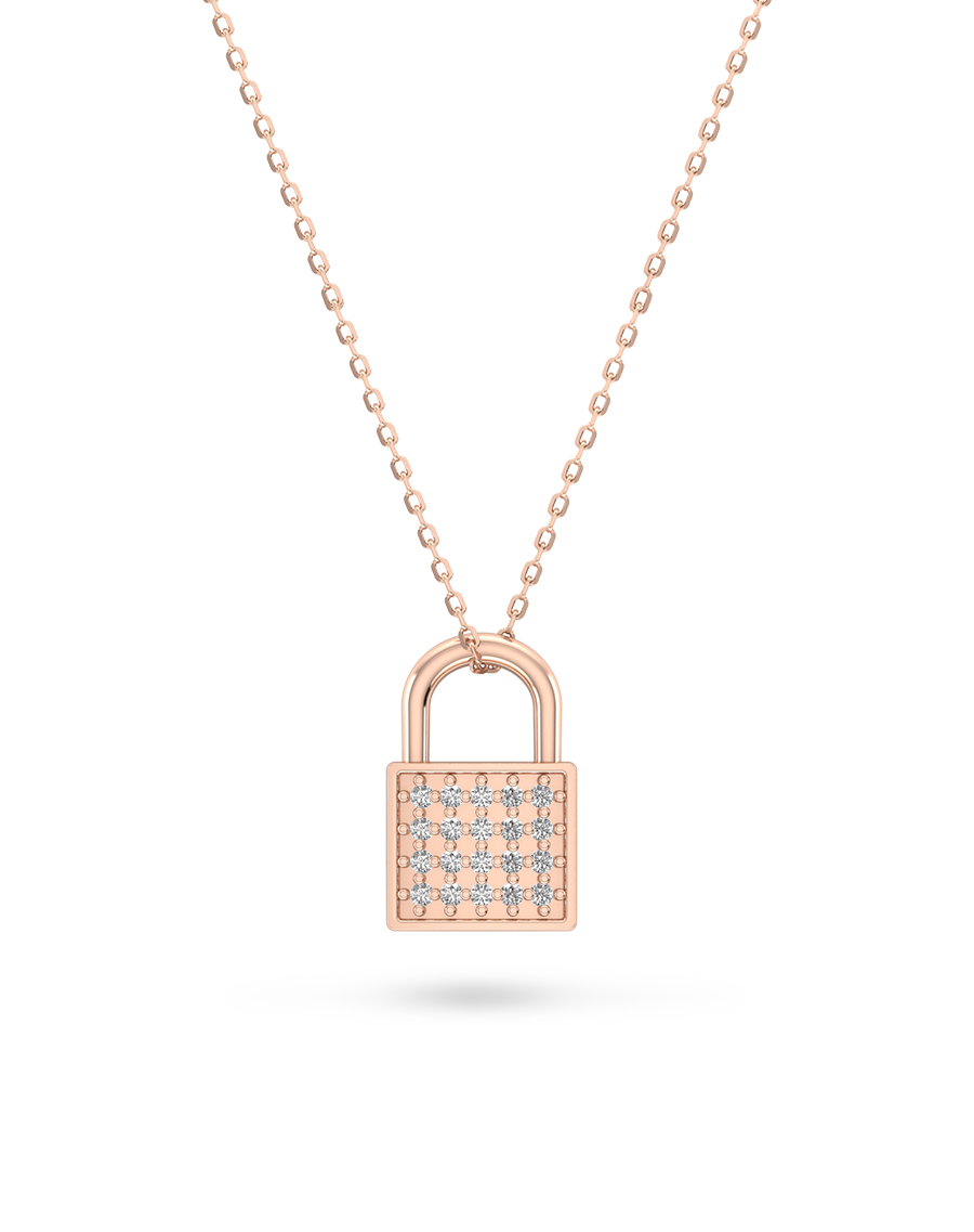 Lock Diamond Pendant