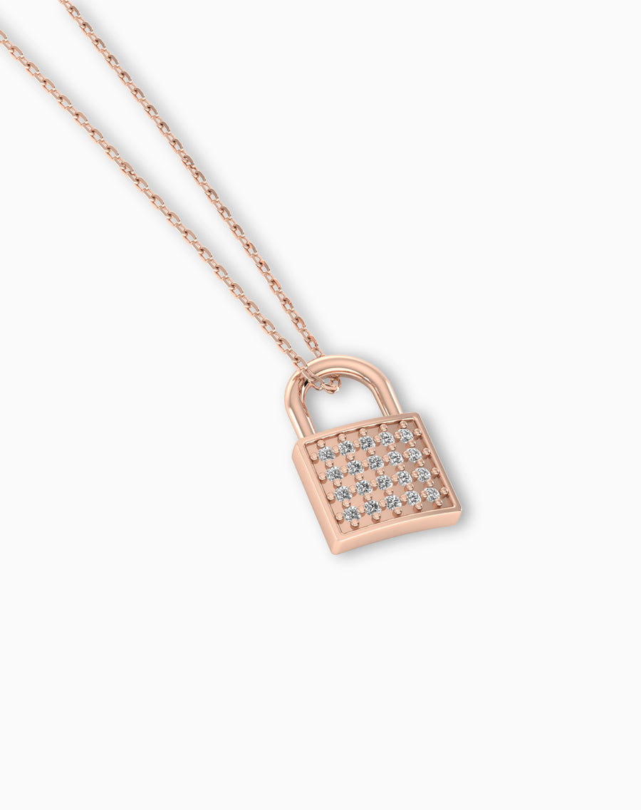 Lock Diamond Pendant