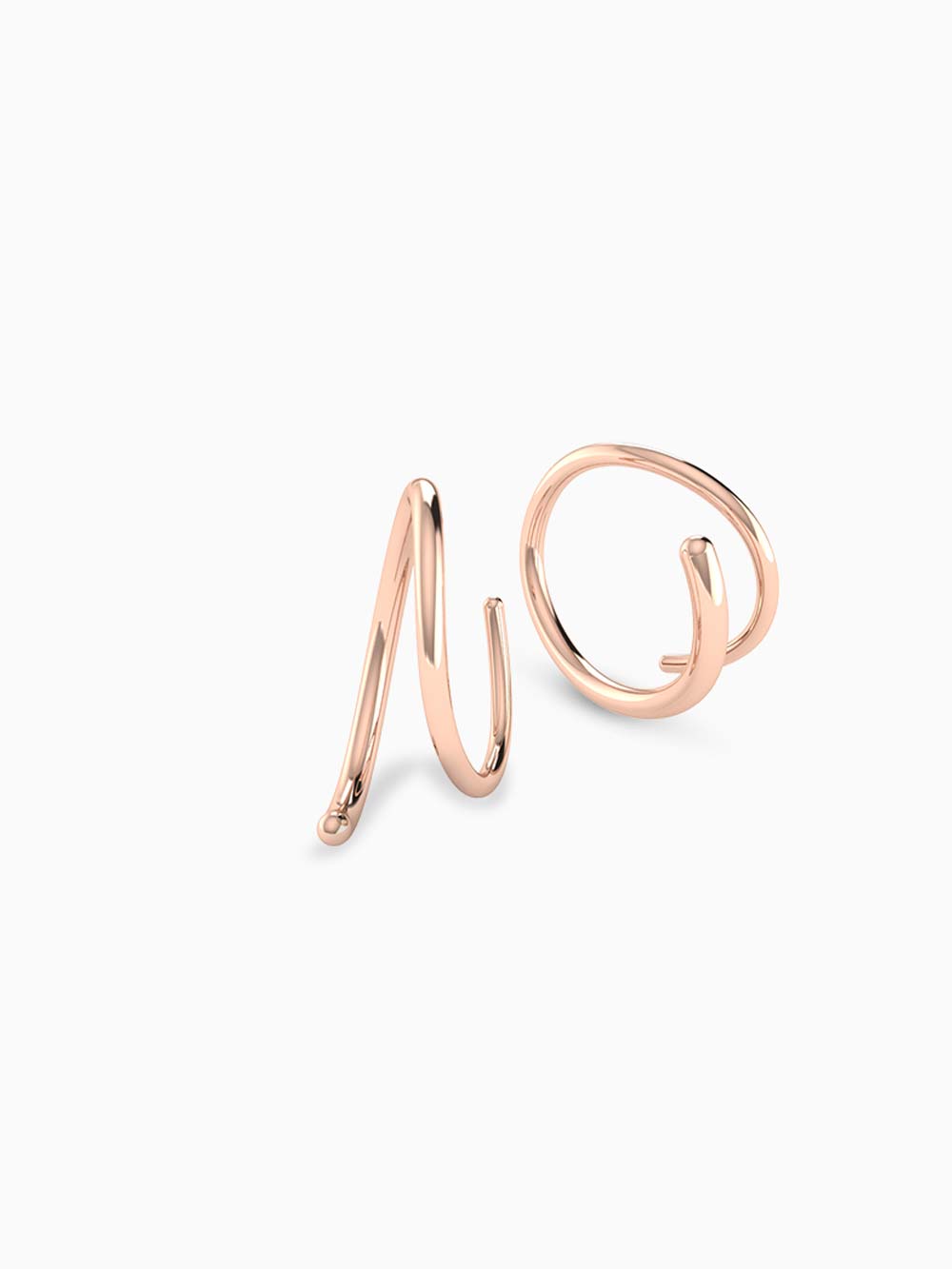 Spiral Gold Earrings