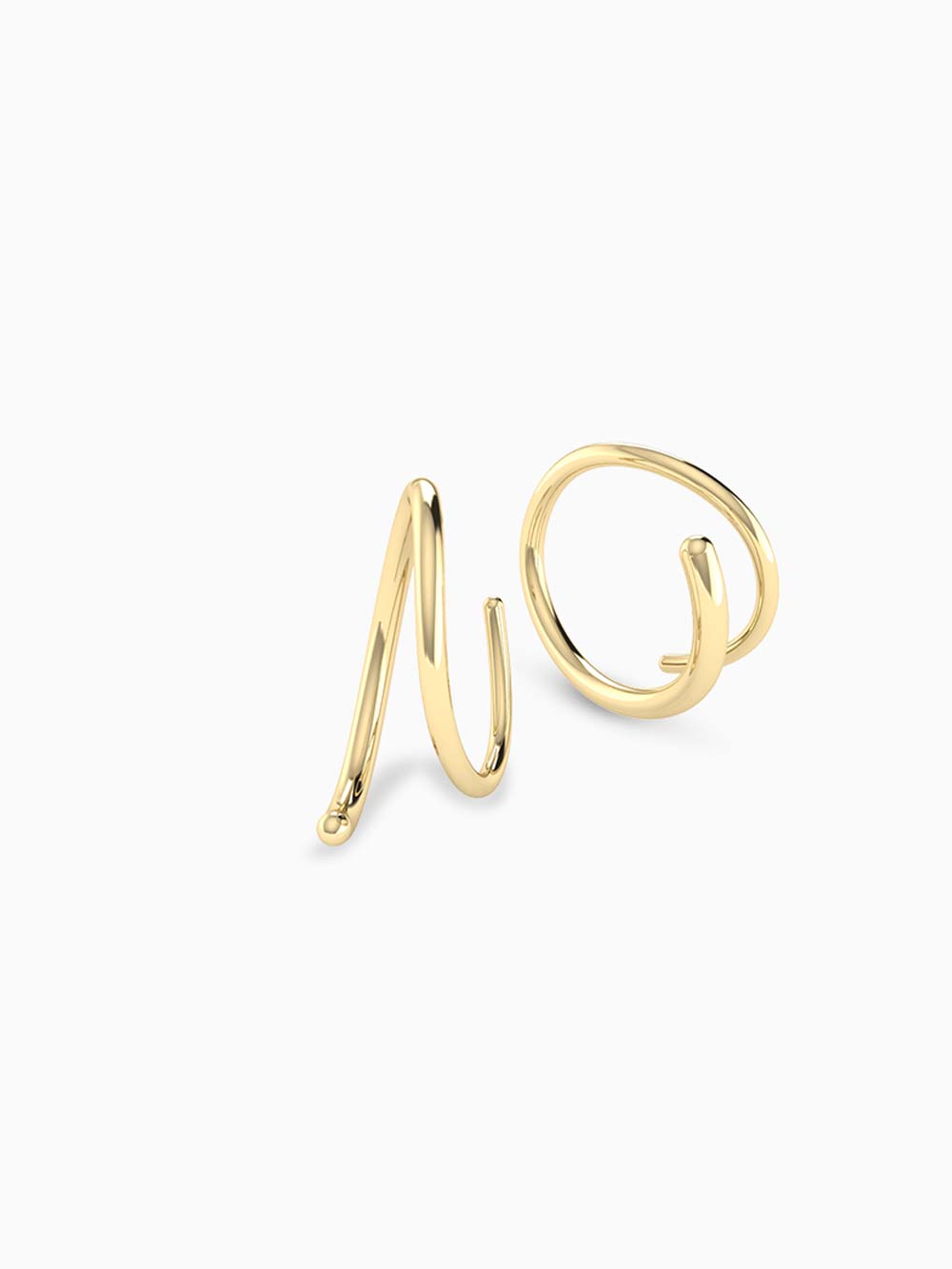Spiral Gold Earrings