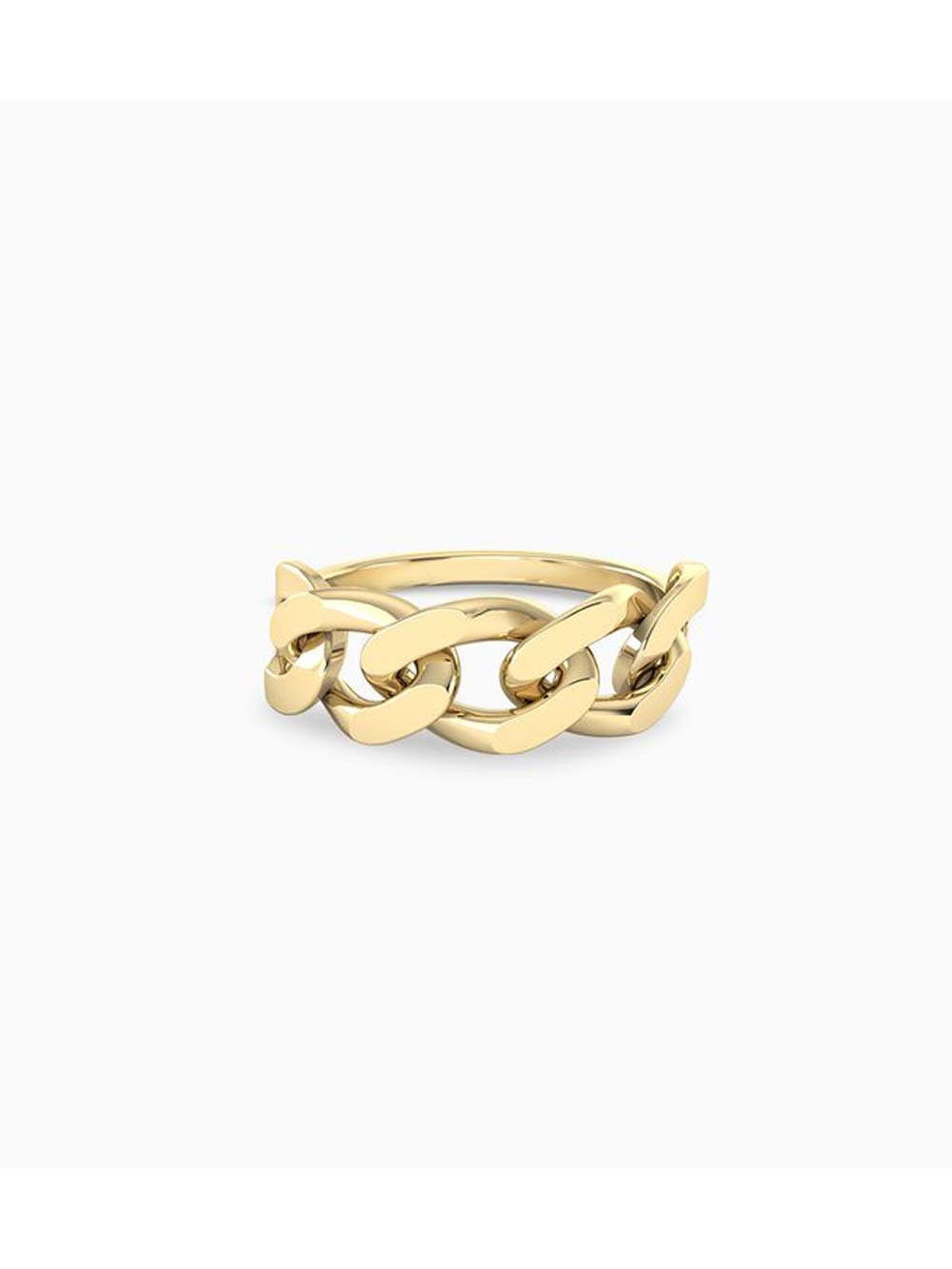 Open Linked Ring Made in 14kt Gold