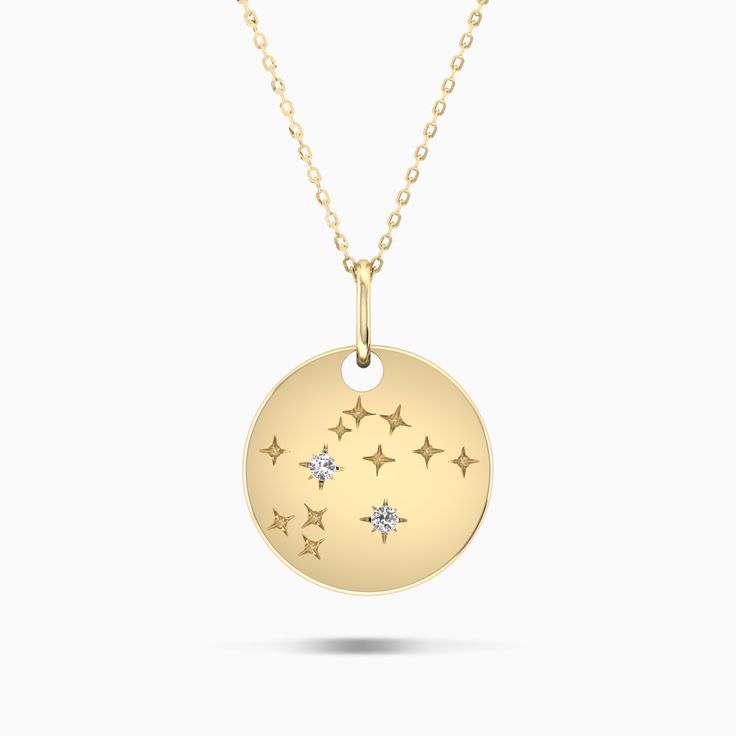 Aquarius Constellation Pendant