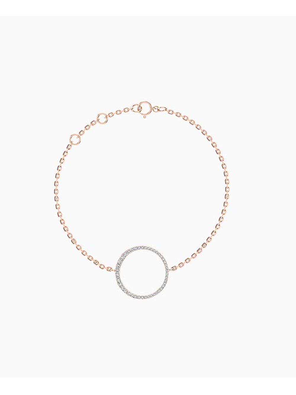Circle Open shape Diamond Bracelet
