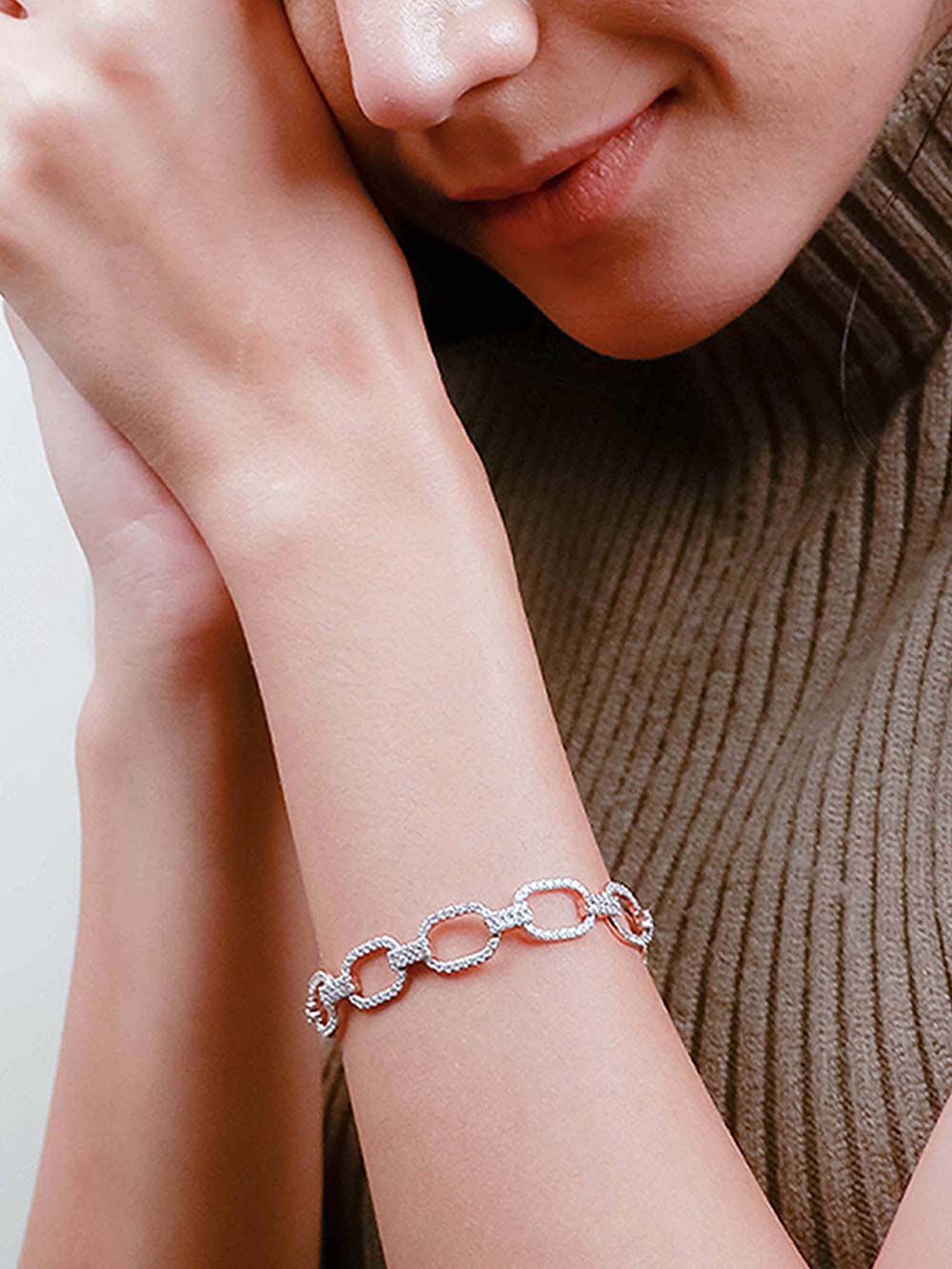 Diamond Link Bracelet in 18kt Gold (2.5cts)