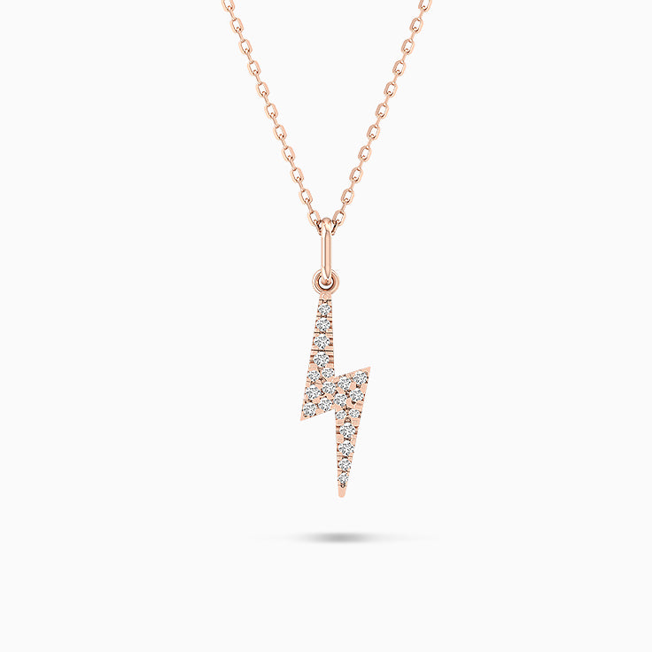 Lightening Flash Diamond Pendant