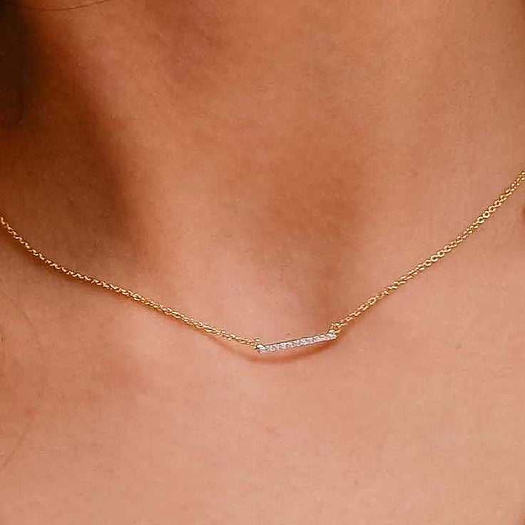 Line Diamond Necklace