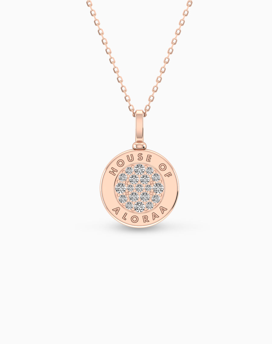 House Of Aloraa Diamond Pendant made in Gold