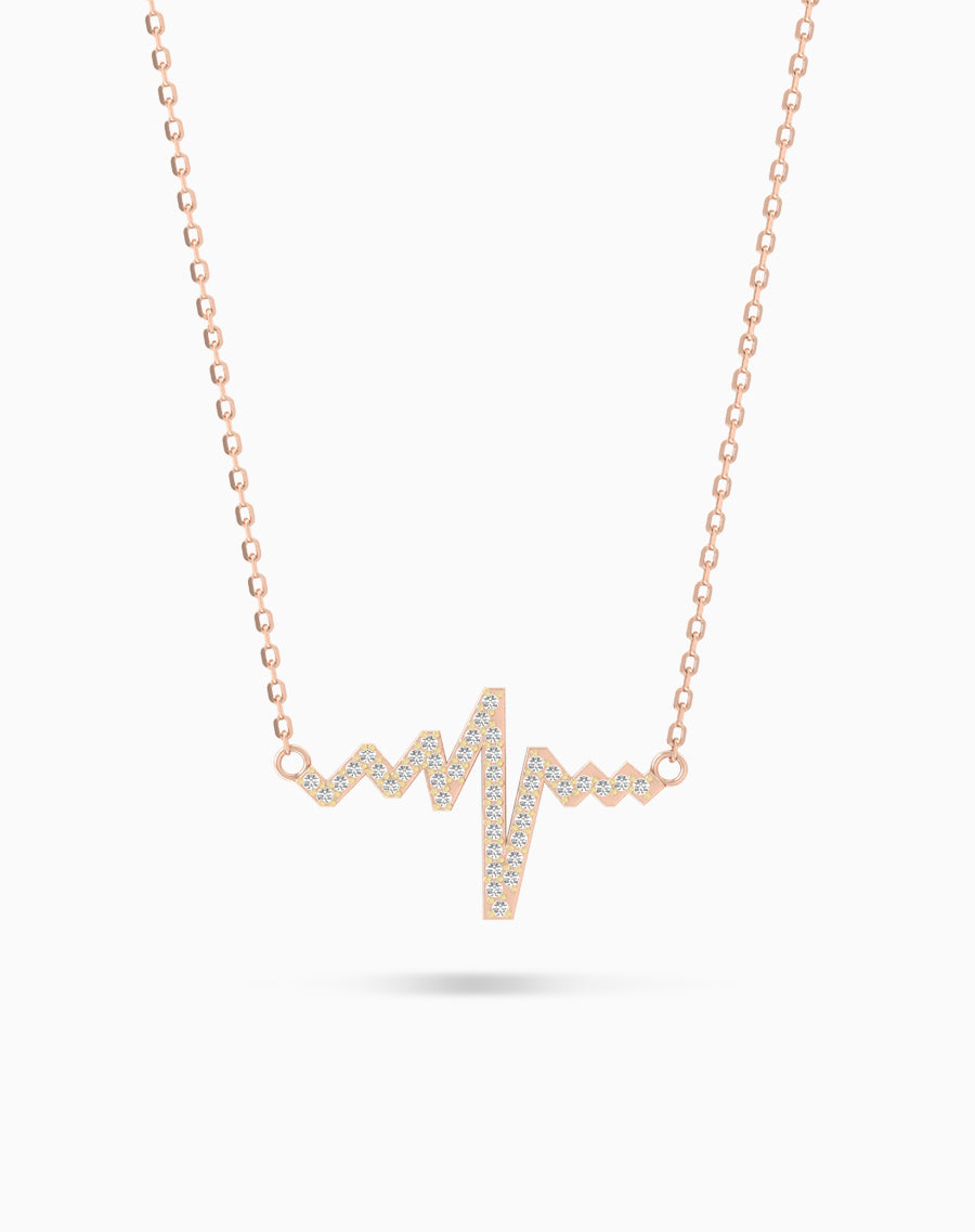 Heartbeat Diamond Necklace