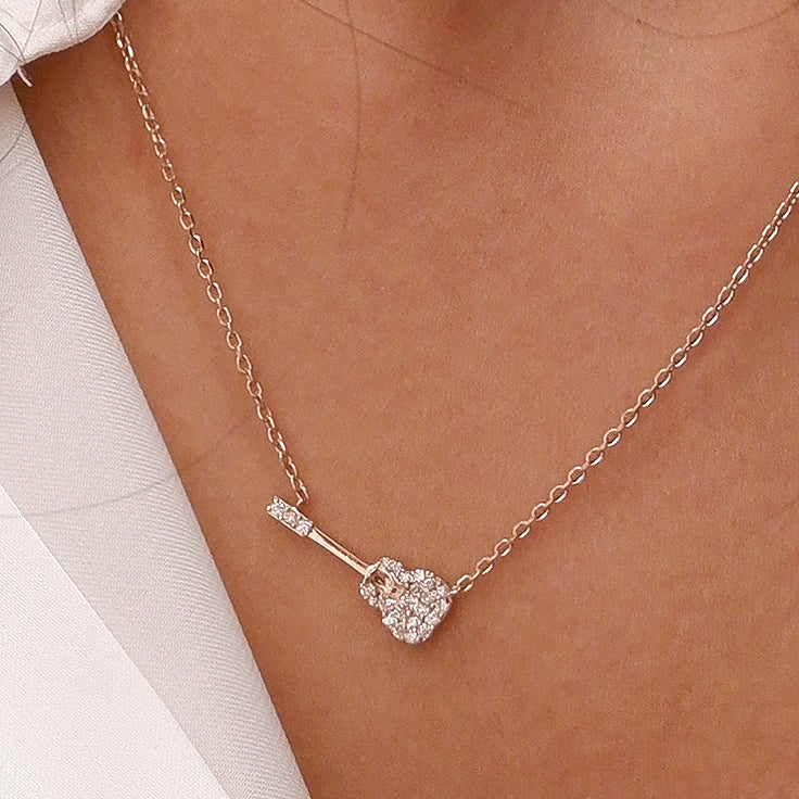 Guitar Diamond Necklace