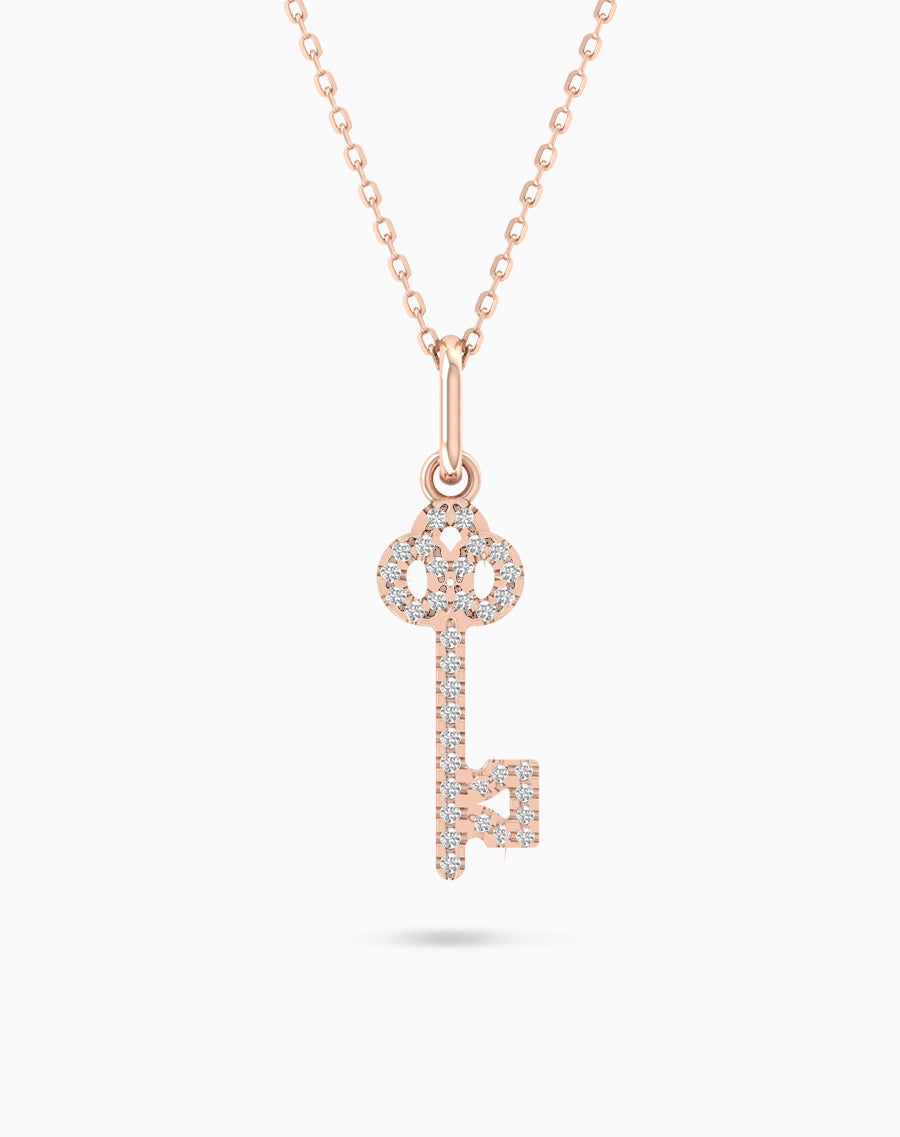 Key Diamond Pendant