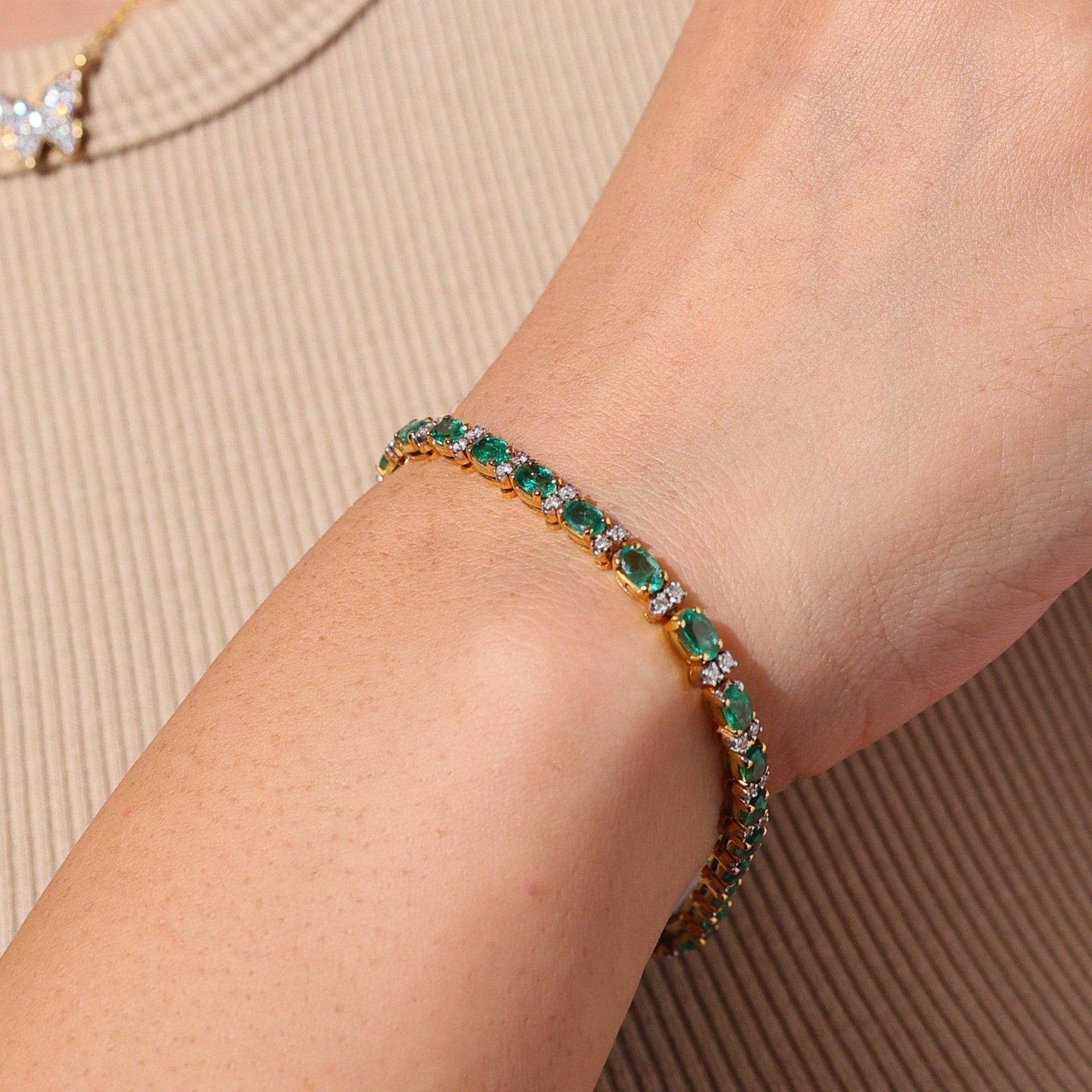 Single Row Emerald Bracelet