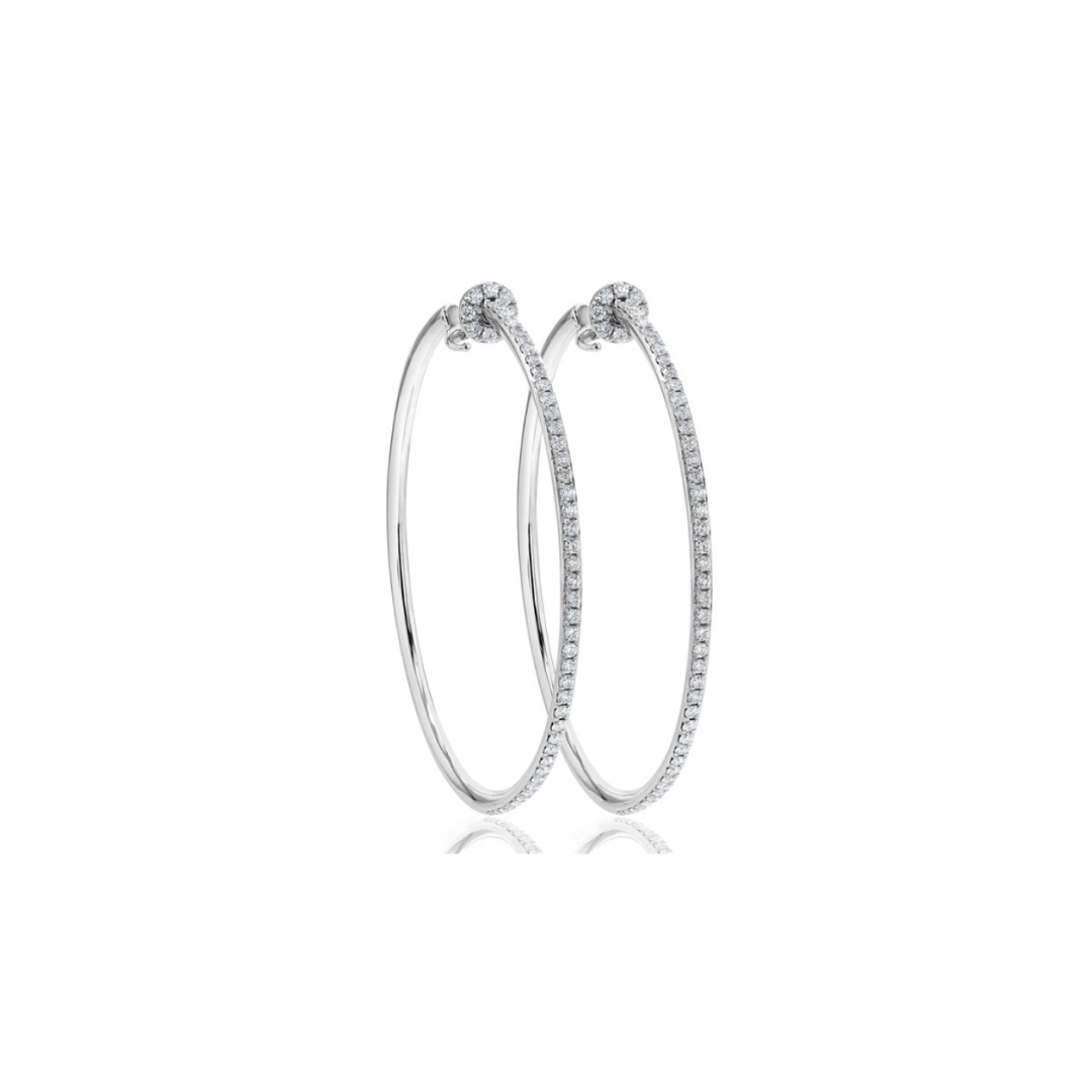 Classic Diamond hoop earring