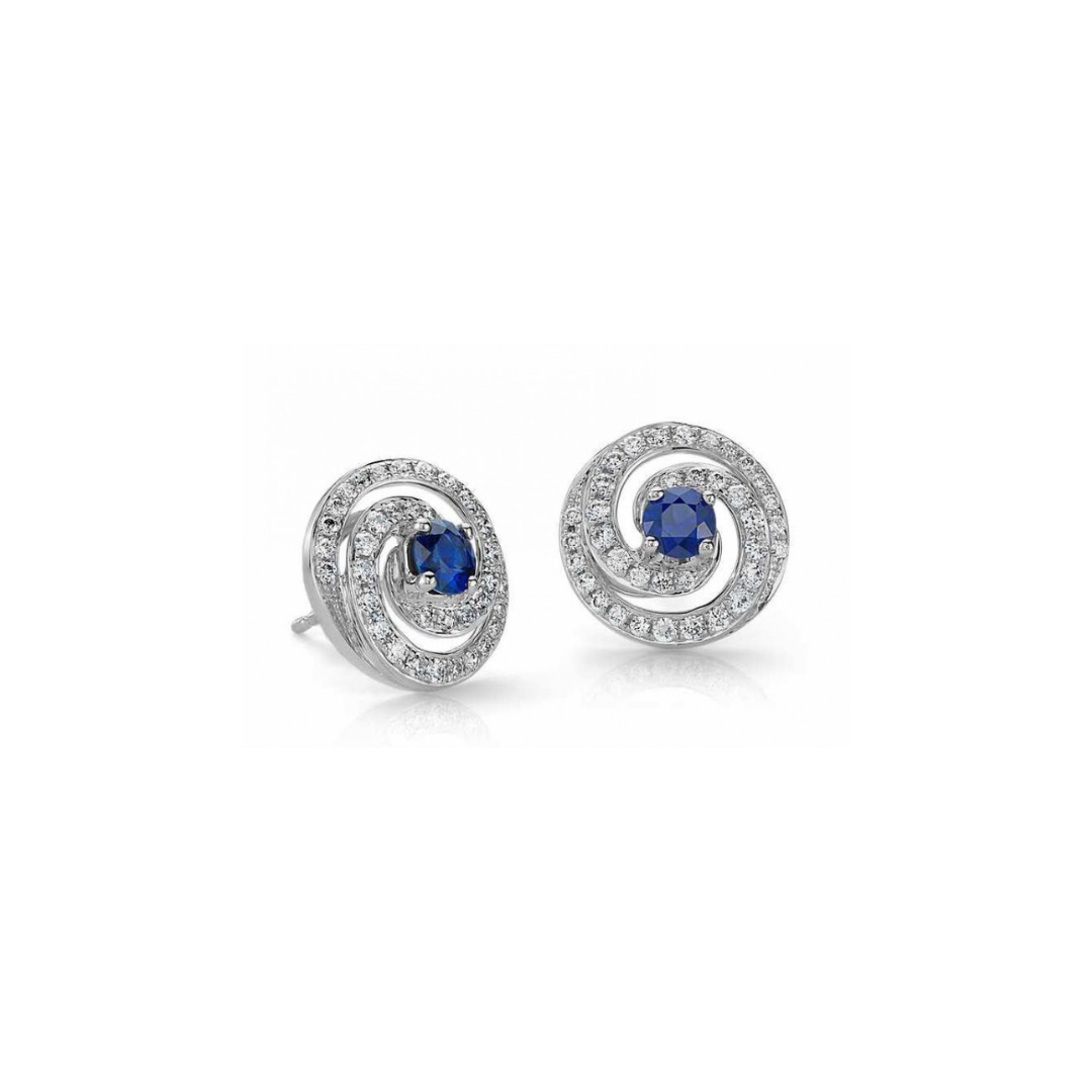 Blue Sapphire Swirl Studs