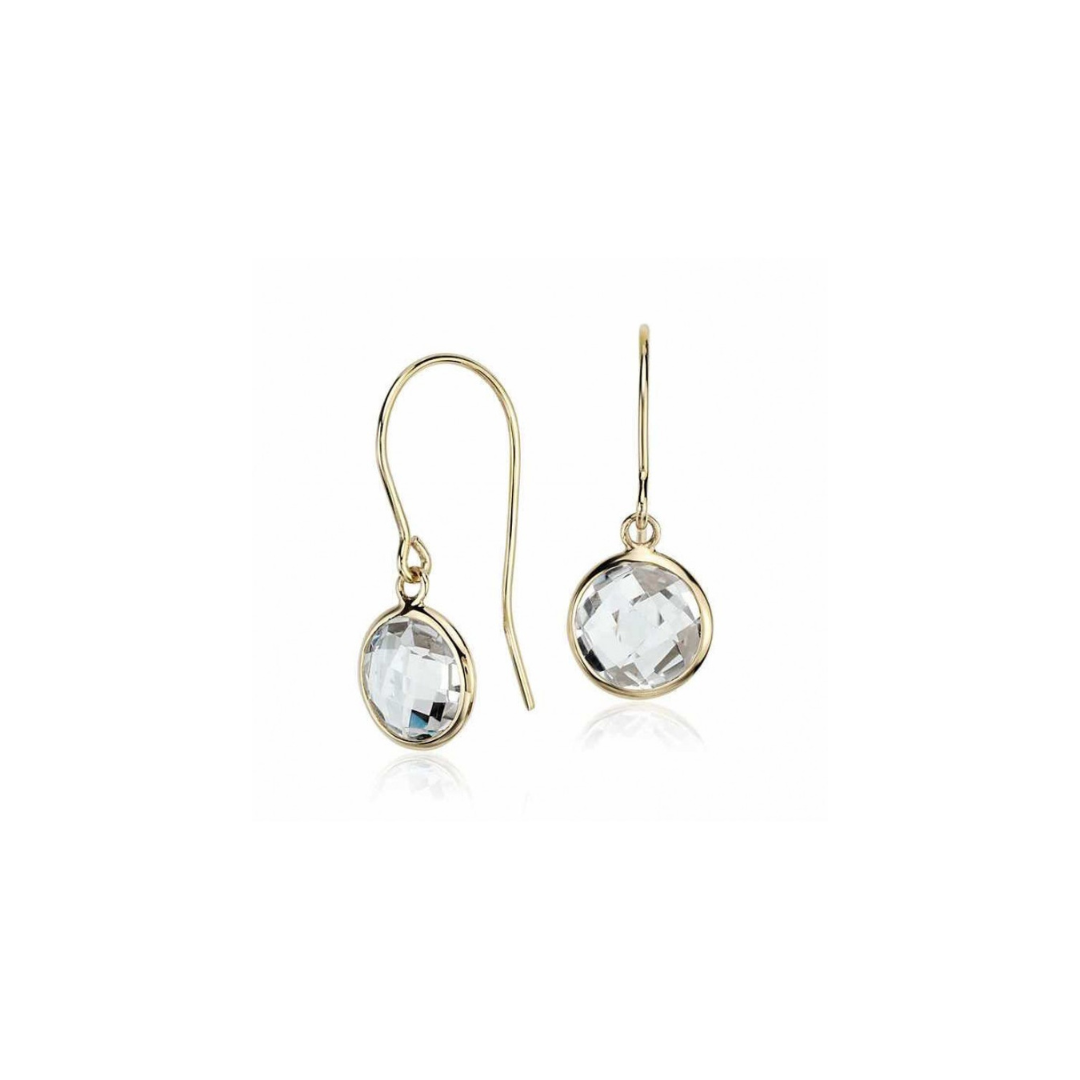 White Topaz Drop Earring