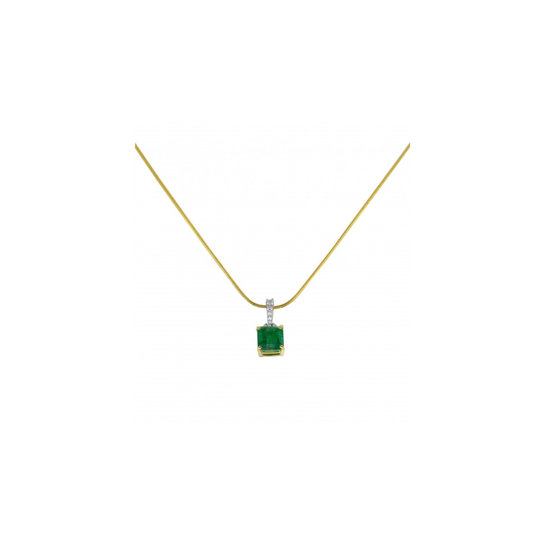 Emerald Chain Necklace