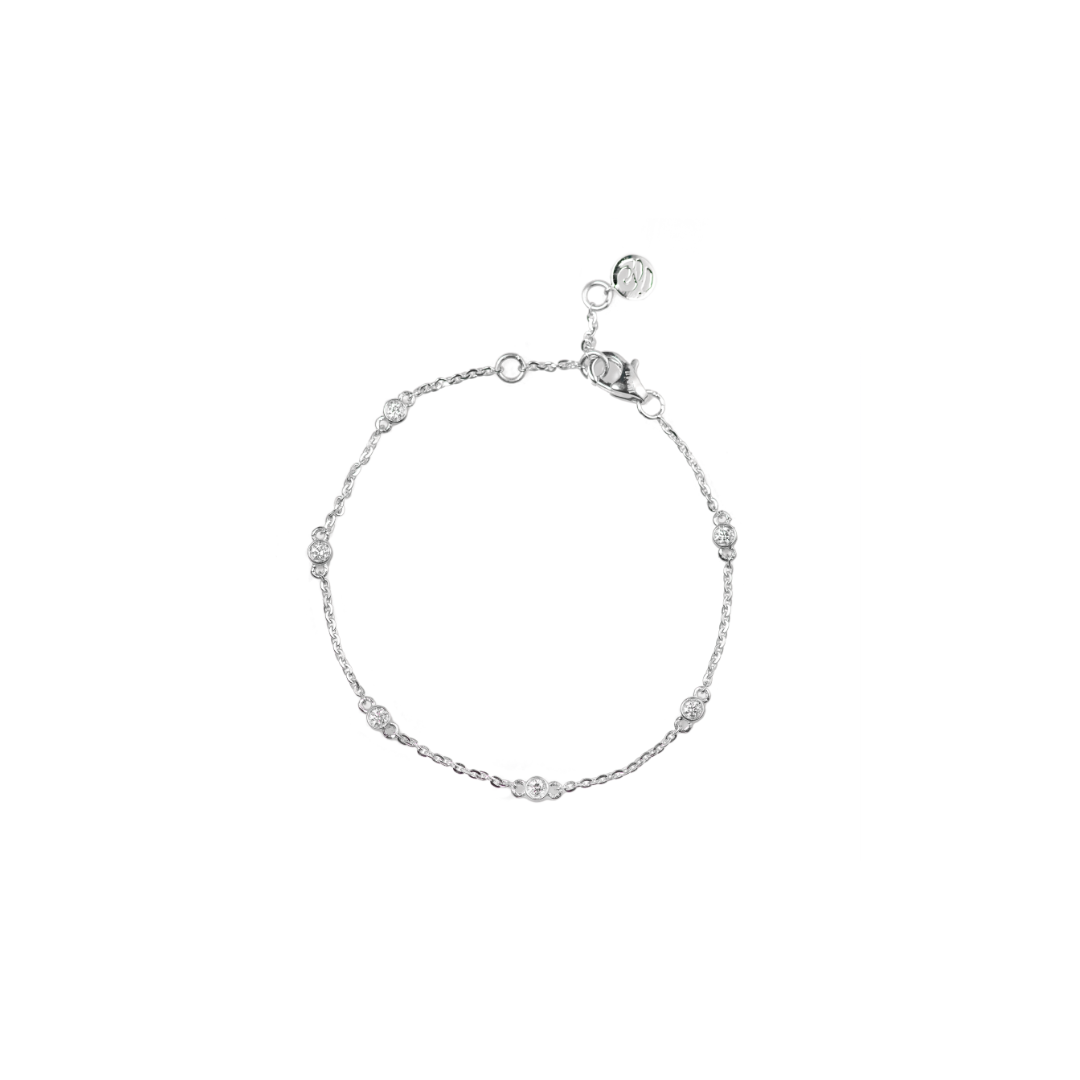 Diamond chain bracelet