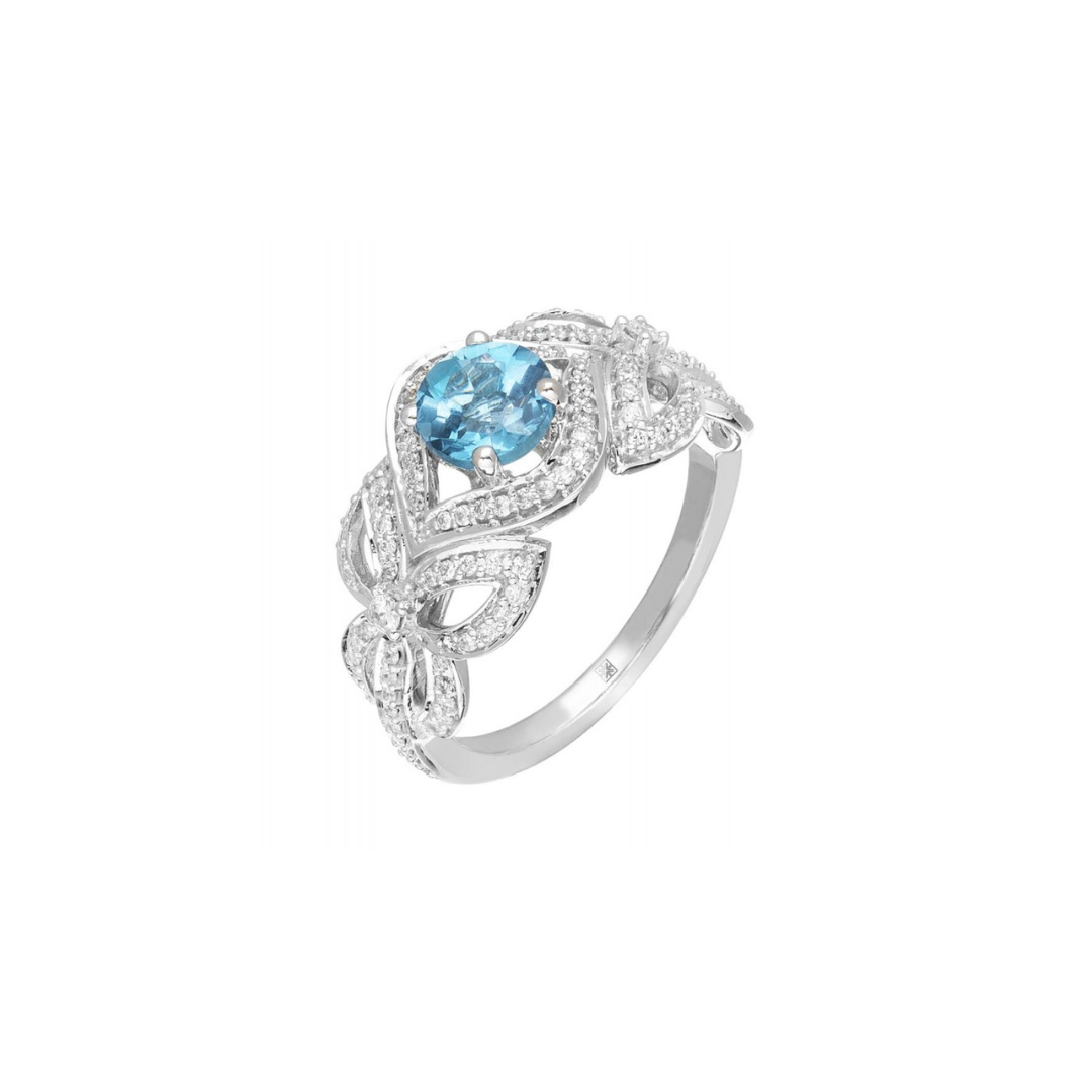 Blue Topaz Cocktail Ring