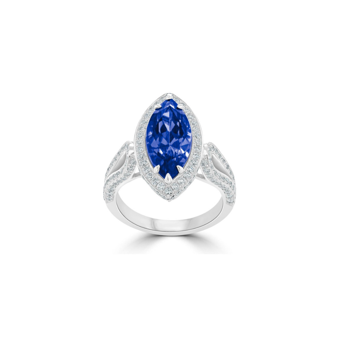 Blue Sapphire Solitaire Ring