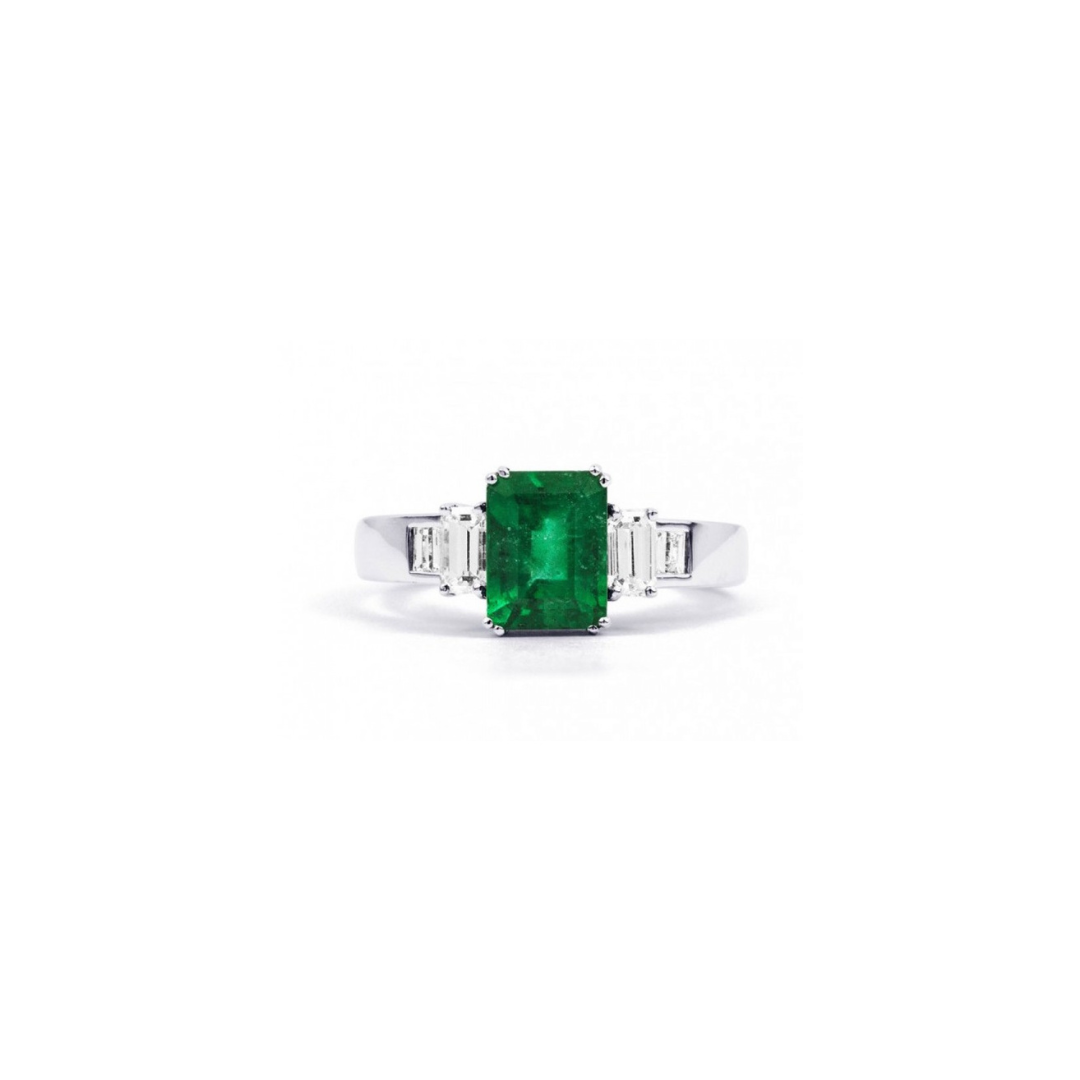 Rectangular Emerald Ring