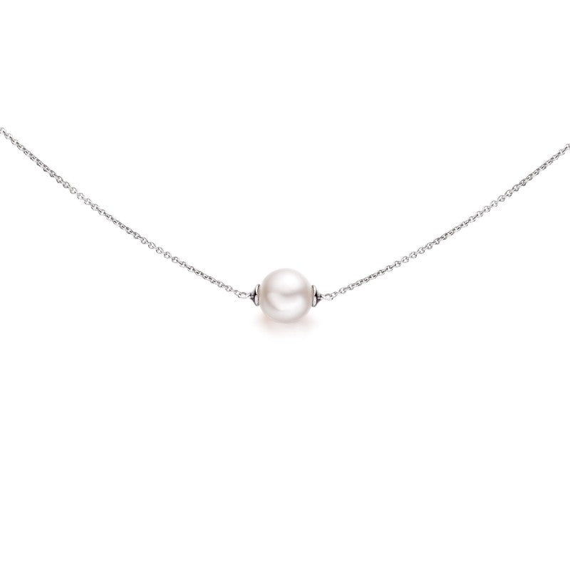 Single pearl chain necklace