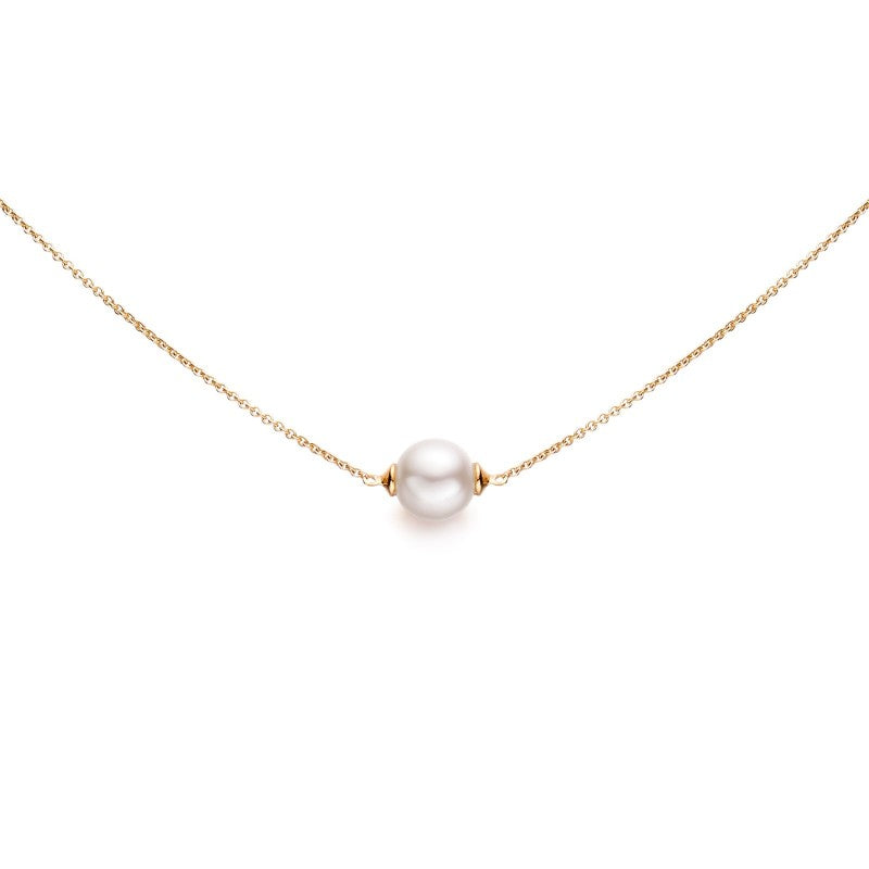 Single pearl chain necklace