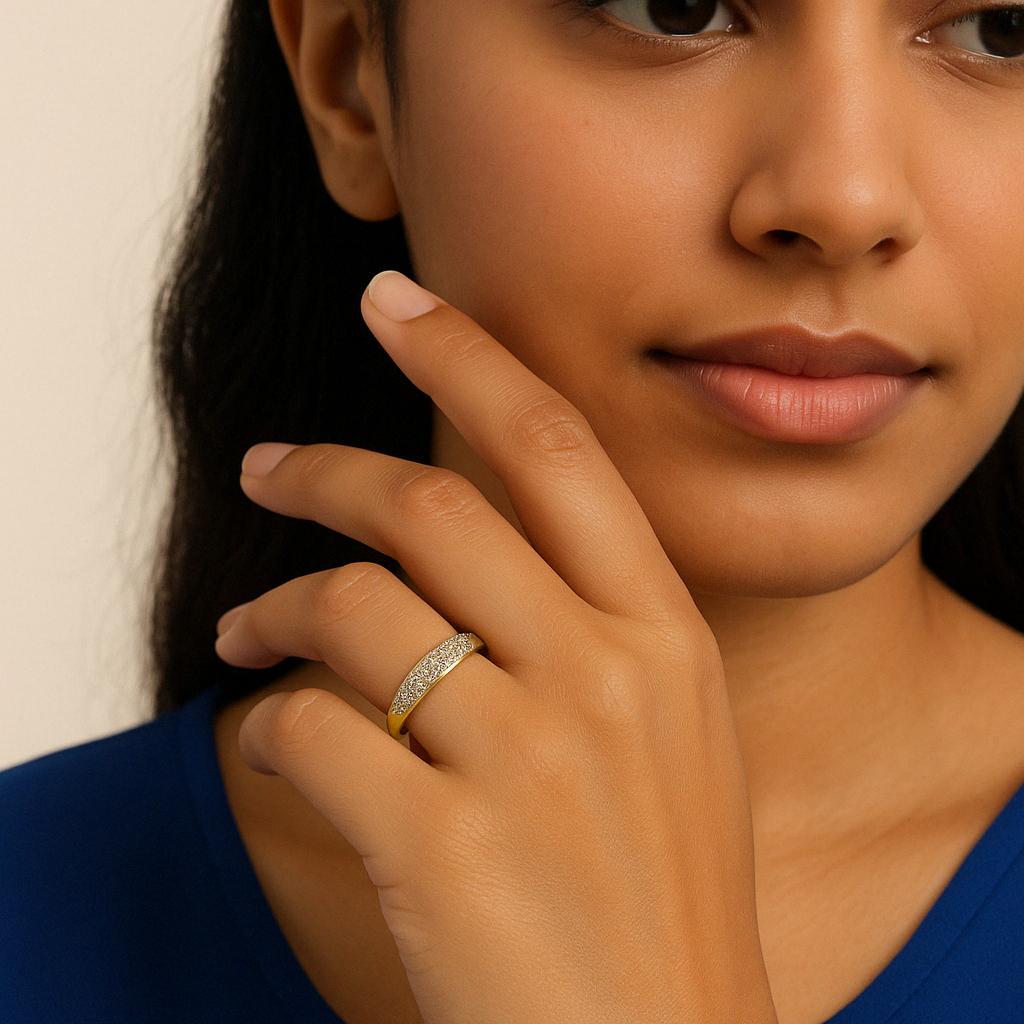 Pave Diamond Ring in 14kt Gold (0.20cts)