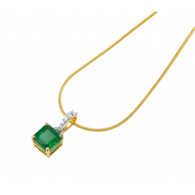 Emerald Chain Necklace