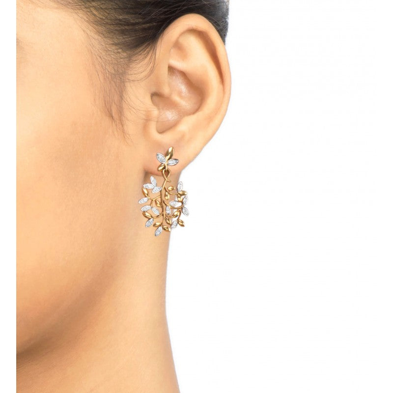 Leaf Diamond Earring