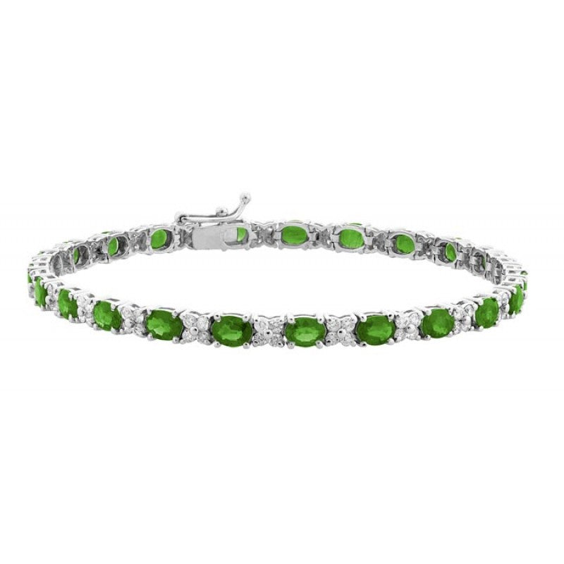 Single Row Emerald Bracelet