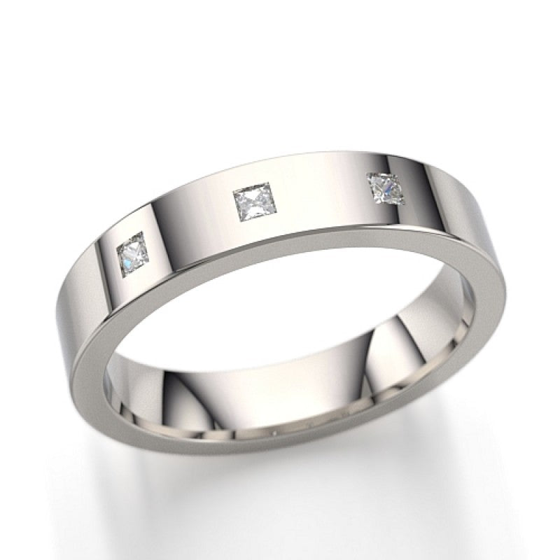 3 Diamond Engagement Band