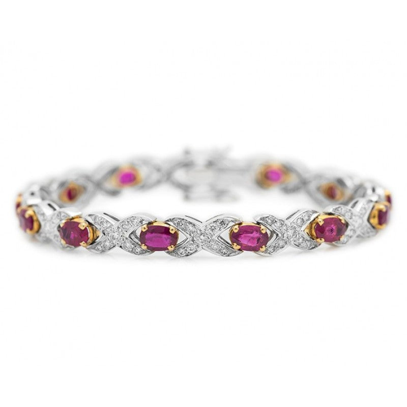 Diamond and Ruby Bracelet